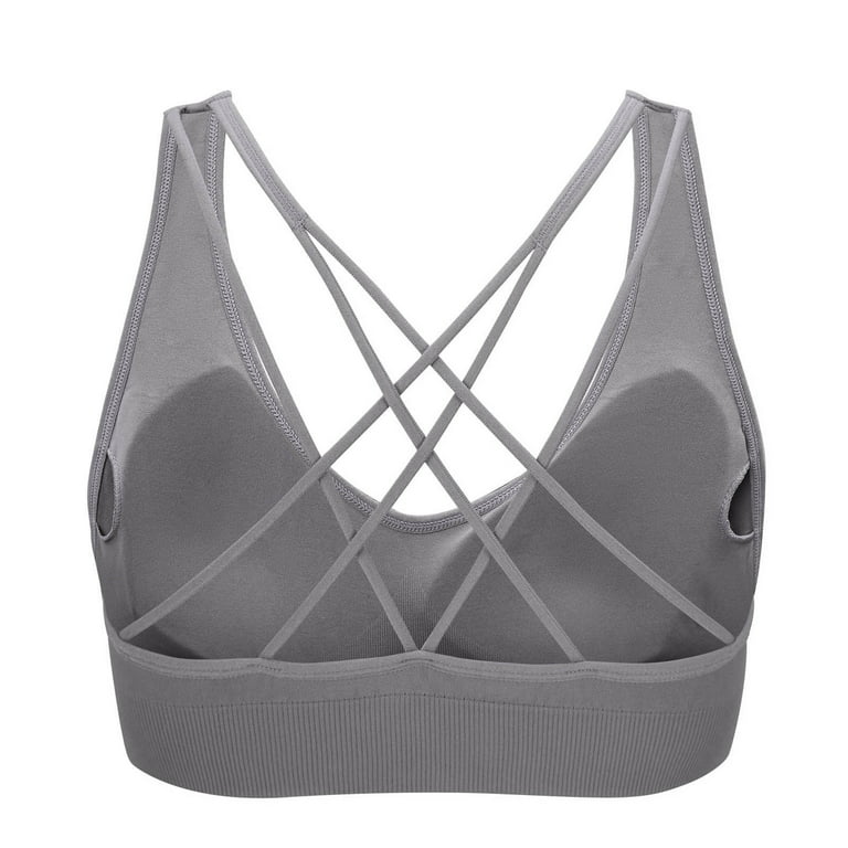 Sports Bras for Women Casual Lace Pattern Womens Sport Bras Workout Softy  Underweat Women Active Fit Smoothing Lightly Wirefree Bras Beauty Back  Lined Wire Classic Womens Bras（Purple,S） 