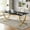 Black and Gold, variant on Finmind 63" Executive Desk, Large Office Desk with White & Gold Finish, Modern Computer Desk for Home Office, Conference Room