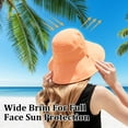 thumbnail image 3 of Wide Brim Sun Hats for Women Reversible Bucket Hat UV Sun Protection Hat UPF 50+ for Beach Travel Hiking Gardening, 3 of 8