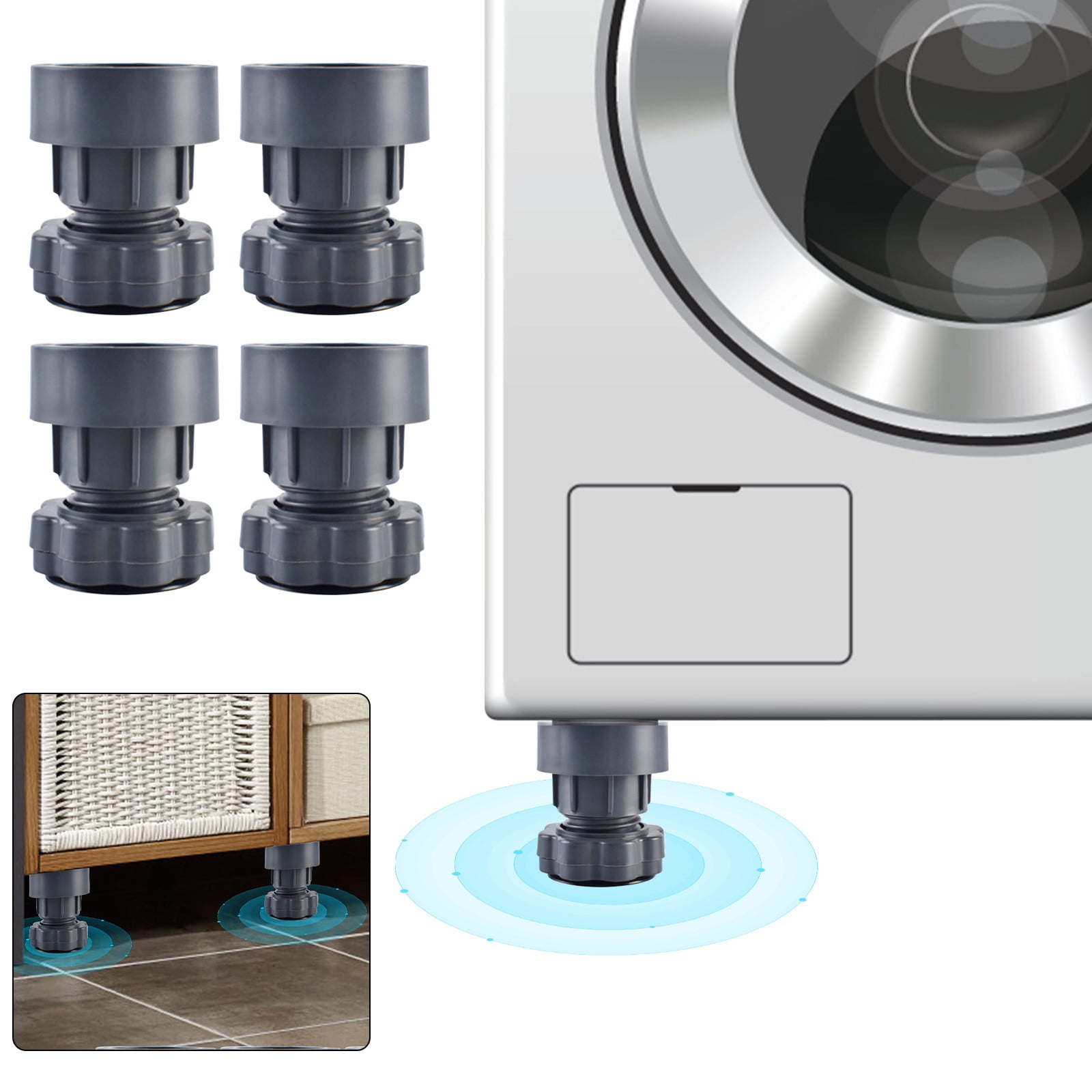 Qepwscx AntiVibration Pads for Washing Machine,Noise Dampening Washing