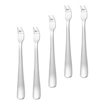5 Pcs Stainless Steel Meat Forks Grilling Skewers Kabobs Barbecue Tools Steak Carving Camping Accessories Outdoor Tableware