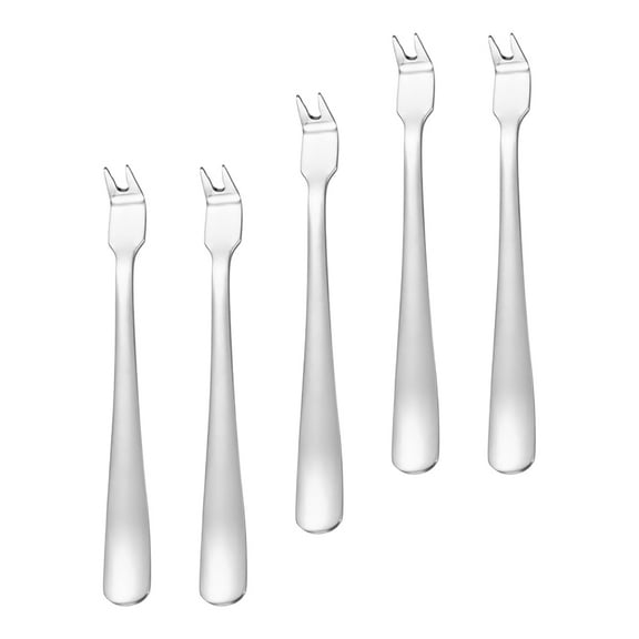 5 Pcs Stainless Steel Meat Forks Grilling Skewers Kabobs Barbecue Tools Steak Carving Camping Accessories Outdoor Tableware