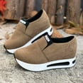 thumbnail image 6 of uvwlwu Breathable On Walking Shoes Soft Sole Lightweight Casual Sneakers With Arch Support Non Comfort Insoles(Brown,6), 6 of 9