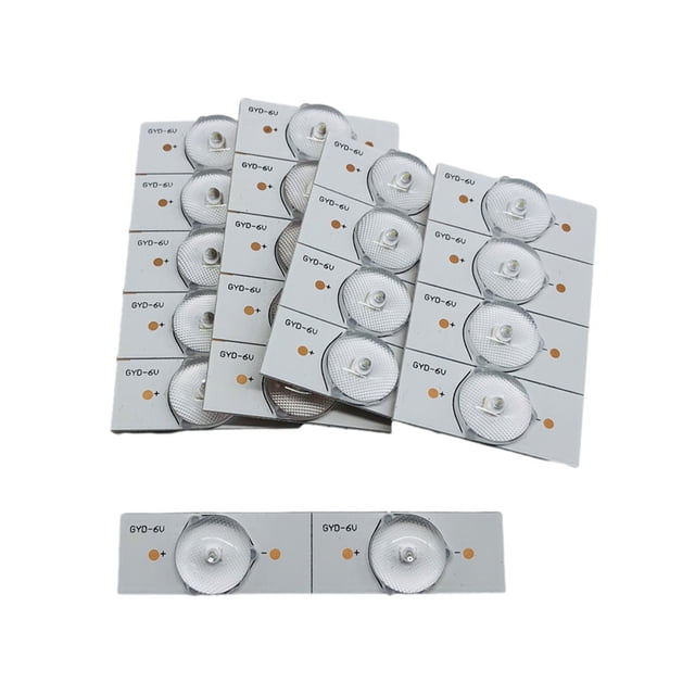 Matsuzay Lámpara de luz LED práctica con cuentas de diodo emisor de luz - ABS duradero de múltiples usos con luz LED de cuentas de luz Electrónica miscelánea 6V 20PCS