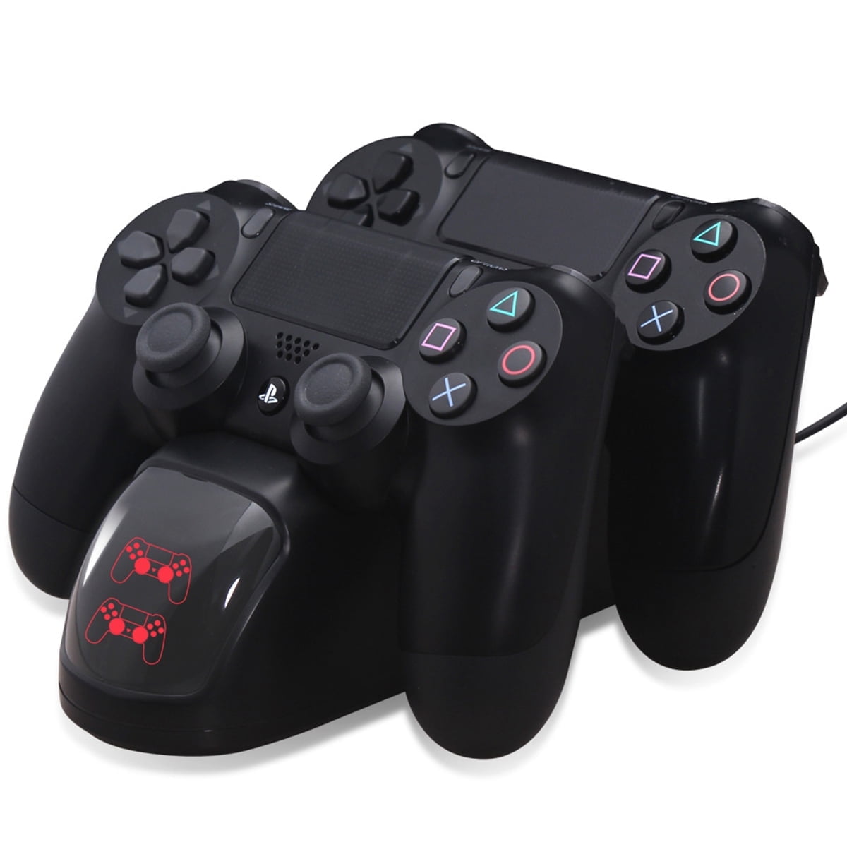 Sony PS4 Dual Controller USB Charging Dock Station for PS4 PS4 Slim PS4 Pro Walmart