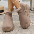 thumbnail image 4 of Women's Fashionable Casual Versatile Plus Size Fleece Lined Thick Warm Winter Snow Boots For All Day Comfort Style, 4 of 9