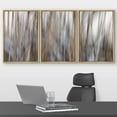 thumbnail image 2 of wall26 Framed Canvas Print Wall Art Set Blur Effect Brown &amp; Black Paint Strokes Abstract Shapes Illustrations Modern Art Bohemian Multicolor for Living Room, Bedroom, Office - 24"x36"x3, 2 of 5