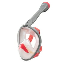 Seavenger Nautilus Full Face Snorkel Mask with New Breathing System (Coral, L/XL)
