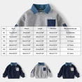 thumbnail image 2 of 12-18 Months Toddler Baby Boys Sweatshirt Casual Patch Shirt Collar Pullover Sweatshirt Fashion Fall Winter Clothes For Boys 12 18 24 Months 2t 3t 4t 5t 6t 7t Toddler Kids, 2 of 7