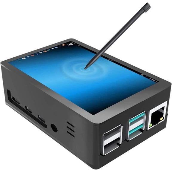 3.5 Inch Raspberry Pi 4 Touch Screen Monitor with Cooling Fan and Case