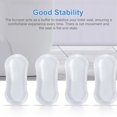 thumbnail image 3 of 5pcs Universal Toilet Seat Bumper Kit-Super Glue Toilet Cover Bumper Bidet Toilet Bumper Toilet-Silent Anti-Collision Transparent Rubber Pad Furniture Silencing Shock Pad Anti-Collision Pad, 3 of 10