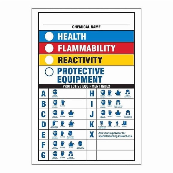 Brady Sign, 10 in H, 7 in W, Aluminum 46881