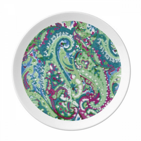 

Flower Green s Pattern Plate Decorative Porcelain Salver Tableware Dinner Dish