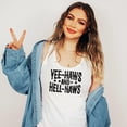 thumbnail image 4 of Yee Haws and Hell Naws Tank Top for Women and Teens Funny Country Western Summer Shirt White Tank Top XX-Large, 4 of 5