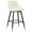 White - 29" Seat Height, variant on Foreate Velvet Swivel Bar Stool, 29" Counter Height Set of 2, Upholstered Armless with Low Back Heavy Duty Bar Chair for Kitchen Island Dining Room