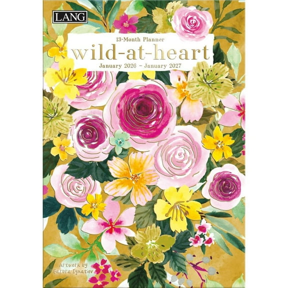 Lang Companies, Wild At Heart 2026 Planner, 8.5'' X 12'', 12-Month Calendar with Stapled Binding
