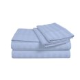 thumbnail image 2 of D.N.G. BEDDINGS Luxury 4 Piece Sheet Set with 8 Inch Deep Pocket 800 Thread Count 100% Egyptian Cotton Stripe Light Blue Color Twin Size, 2 of 3