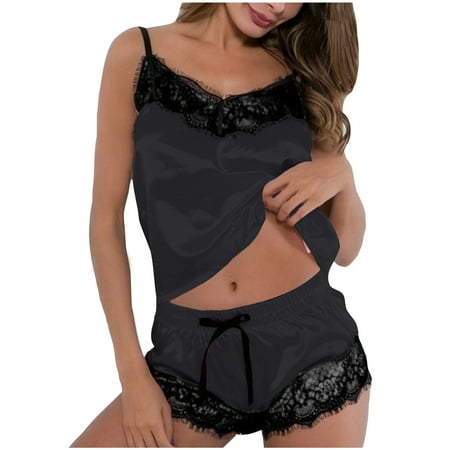 Summer Savings Clearance 2024! TAGOLD Womens Lingerie Bra  Women s Homewear Stylish And Comfortable Lace Lace Camisole Pajama Set
