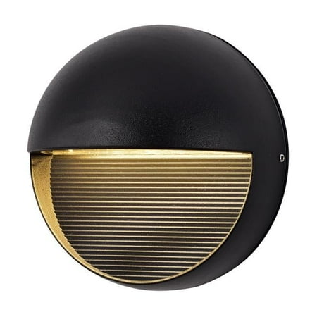 

6.3 x 3.4 in. 4000K Outdoor Integrated LED Wall Light Fixture Black