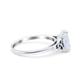 thumbnail image 2 of Cushion Cut Diamond Engagement Ring, Womens Solitaire Diamond Wedding Ring, Celtic Knot Shank Diamond Ring, Single Diamond Ring, 925 Sterling Silver, 2.0 Ct Simulated Diamond, 2 of 5
