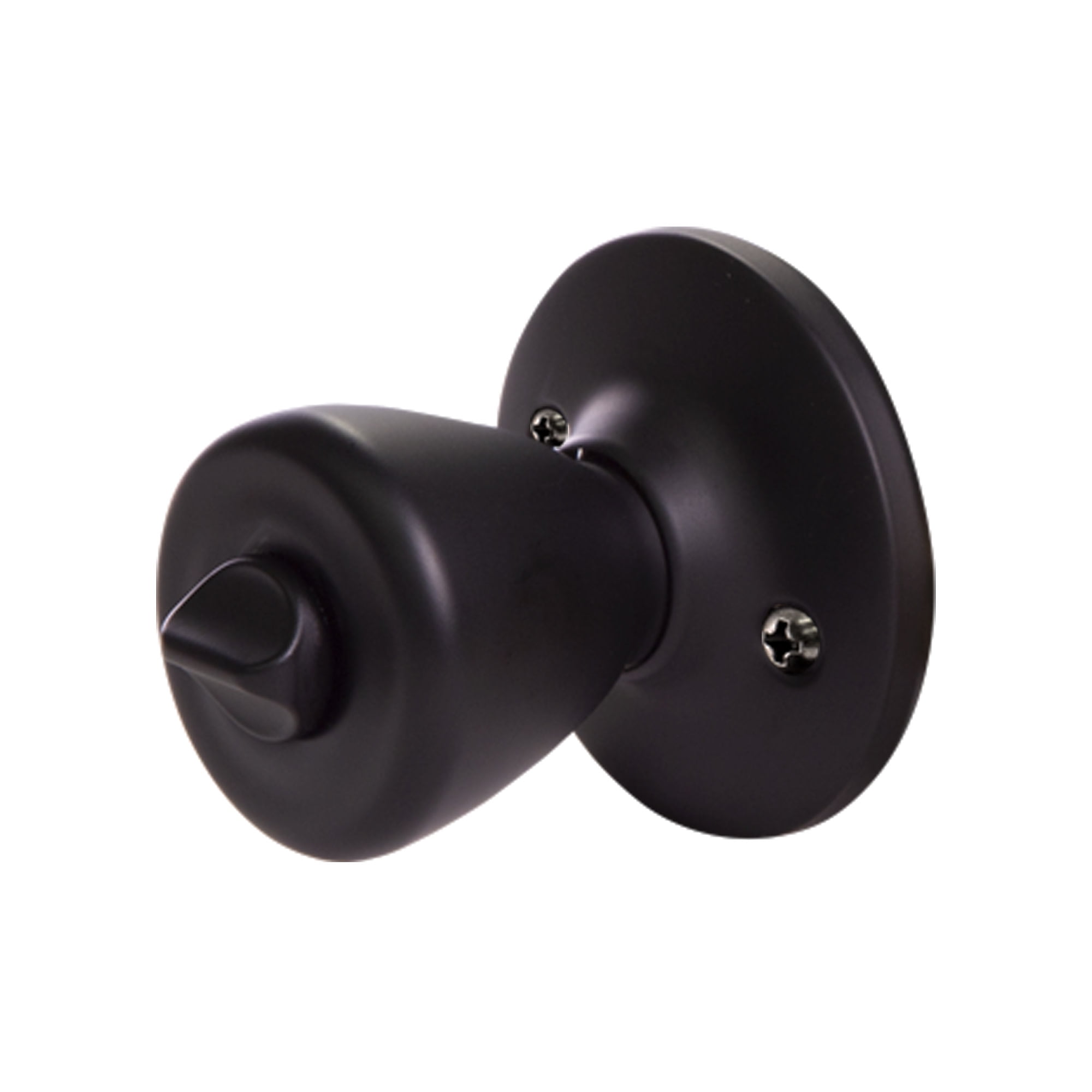 Design House WM477926 Tulip Privacy Bed and Bath Door Knob Matte Black