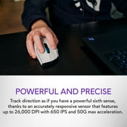 Alienware Wireless Gaming Mouse AW620M 2.4GHz 26000 DPI 7 Buttons Lunar Light
