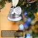 thumbnail image 2 of Bewildely Campana colgante conmemorativa de Navidad, enlace de ala de Ángel, campana de plata, una pieza de mi corazón está en el cielo, colgante de Kits de decoración para fiestas Numero 3 Bewildely HA045224-03, 2 of 5