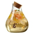 thumbnail image 4 of Style Setter, Clear, Teardrop Glass Beverage Dispenser with Spigot and Cork Lid, 2.5 Gallons, 4 of 7