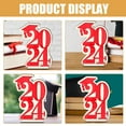 thumbnail image 4 of FESTFENDS Graduation Decor Graduate Table Ornament Red Wood 1Pack, 4 of 6