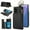 Black, variant on Allytechgroup for Samsung Galaxy Note 20 Wallet Case, Zipper Pocket Cards Holder RFID Blocking Ring Holder Stand Bumper Shockproof PU Leather Retro Phone Case for Samsung Galaxy Note 20, Black