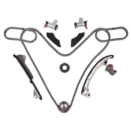 Evergreen TK2024L Timing Chain Kit - Complete Set With Chain, Sprockets, Tensioner & Guide Rails