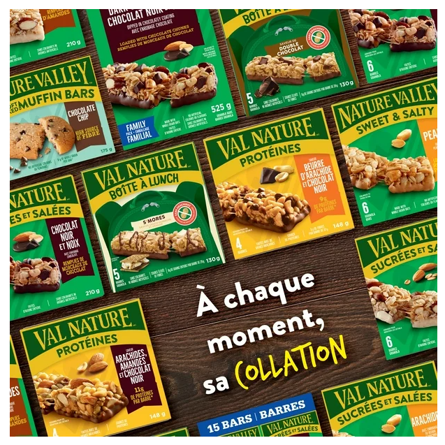 Nature Valley Granola Bars, Sweet and Salty Nut, Peanut, 6 Bars x 35g, 210g (4 Pack)