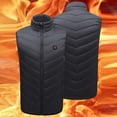 thumbnail image 1 of Chaleco Calefactor Eléctrico Chaqueta con calefacción eléctrica unisex Chaleco con calefacción inteligente de 9 áreas para trekking Esquí Ciclismo, 1 of 9