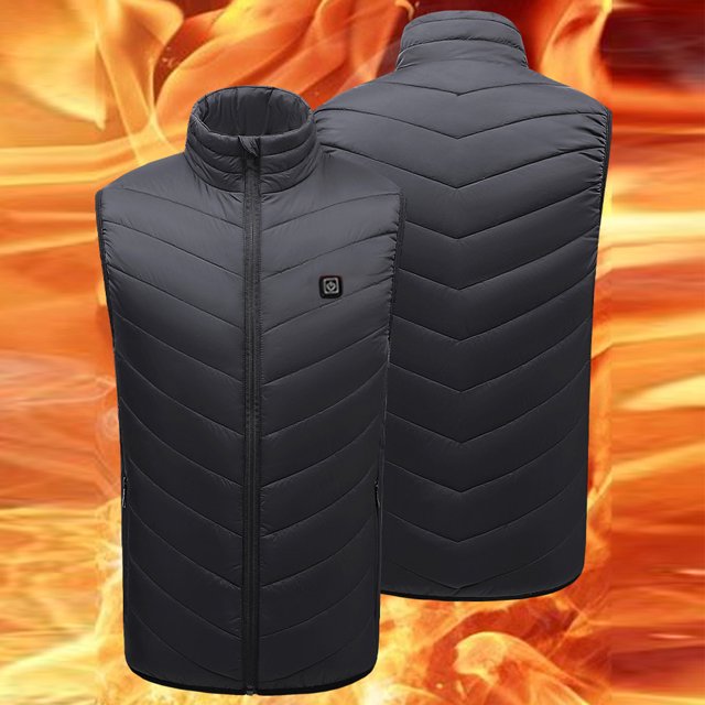 Chaleco Calefactor Eléctrico Chaqueta con calefacción eléctrica unisex Chaleco con calefacción inteligente de 9 áreas para trekking Esquí Ciclismo
