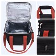 thumbnail image 3 of Unique Bargains Insulated Lunch Bag for Work Office, Picnic, Beach Black, 3 of 6