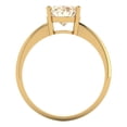 thumbnail image 4 of 2 ct Oval Cut Natural Morganite Solitaire Engagement Ring for Women in 18K Yellow Gold, 4 of 5