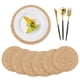 thumbnail image 1 of 6Pcs Manteles Individuales Tejidos Redondos, Manteles Individuales de Tejido Natural, Tapetes para Mesa de Comedor, Antideslizantes y Resistentes Al Calor, Decoración Exquisita, 30cm, 1 of 8