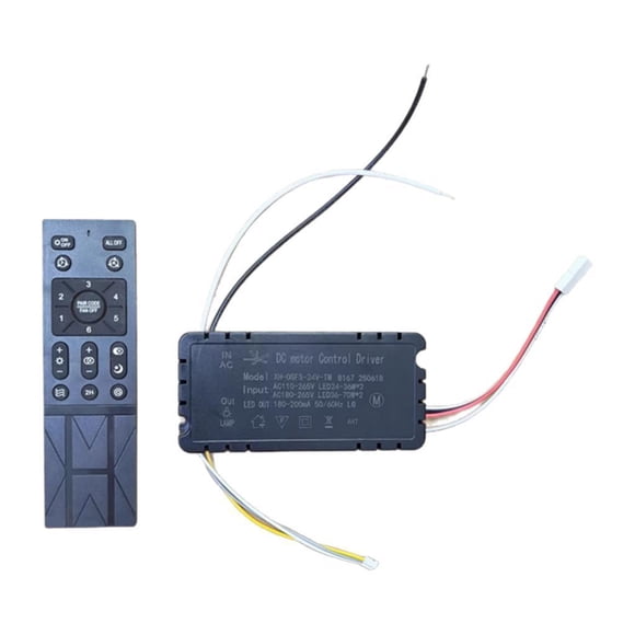 Kit Receptor Y Control Remoto para Ventilador de Techo con Luz