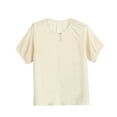 thumbnail image 2 of mfyjkho Tops Y Blusas Para Mujer, Blusas Casuales De Manga Corta Con Cuello Redondo Y Color Liso Para Mujer Tops Y Blusas Para Mujer Xxxxl, 2 of 3