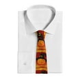 thumbnail image 2 of Goofa Halloween Pumpkin Pattern Men's Necktie Classic Silk Tie Woven Jacquard Neck Ties Necktie for Business and Wedding Formal Neckties, 2 of 8