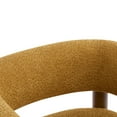 thumbnail image 6 of Christopher Knight Home Modern Boucle Upholstered Accent Chair, Lounge Chair with Solid Wood Legs, Yellow, 6 of 11