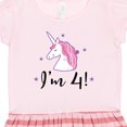 thumbnail image 3 of Inktastic 4th Birthday Cute Unicorn Gift Toddler Girl Dress, 3 of 4