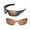 Brown, variant on Walleva Clear Replacement Lenses for Oakley Batwolf OO9101 Sunglasses