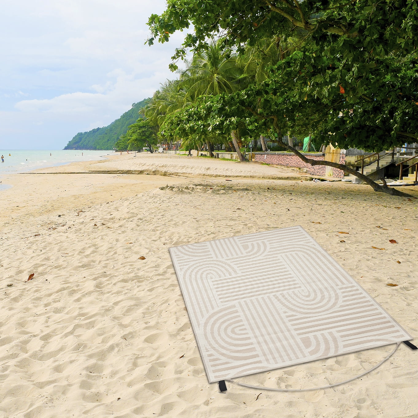 Tapis de plage Mainstays Geo