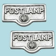 thumbnail image 2 of 2 Switch Plate Tags POST LAMP Name Signs Labels Chrome Brass Traditional Engraved Wall Light Switch Cover Labels | Renovators Supply, 2 of 2
