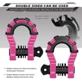 thumbnail image 2 of AUTMATCH Shackles 3/4" D Ring Shackle (2 Pack) 68,000Ibs Break Strength with 7/8" Screw Pin and Shackle Isolator &, 2 of 5