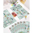 thumbnail image 5 of Easter Placemats Set of 4, Bunny Gnome Truck Plaid Placemat for Dining Table Decorations, Easter Eggs Place Mats, Spring Table Mats for Kitchen Dinner Seasonal Holiday Party Decor, 5 of 6