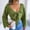 Green, variant on AOOCHASLIY 2023 Womens Sweater Women's Fashion Winter Sleeve Solid Blouse V-Neck Bow-Knot Sweater Tops