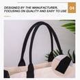 thumbnail image 4 of Blasgw Women's Fashion Canvas Handbag Cotton Canvas Letter Beach Bag Fashion European And American Fashion Handbag Canvas Shopping Bag V, 4 of 4