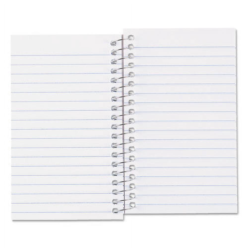 Paper Blanc Xtreme White Wirebound Memo Books, Narrow Rule, Randomly Assorted Covers, 5 X 3, 60 Sheets | Bundle of 10 Each
